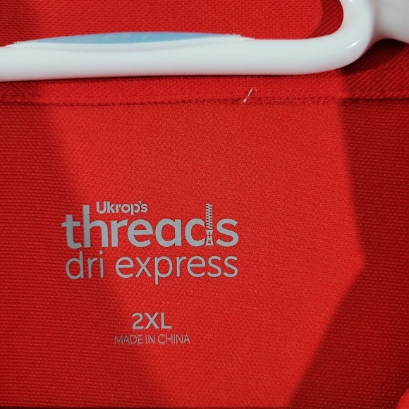 Schnucks Shirt Mens 2XL Red Polo Dri Express Employee Crew Uniform Replacement - Picture 2 of 12